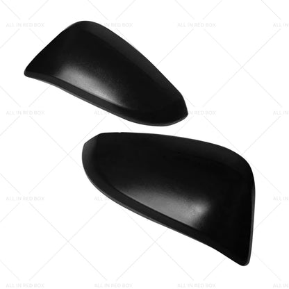 Black Mirror Covers + Door Handles Kit Suitable for Toyota Hilux 2015 - 2023