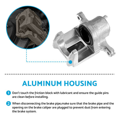 Front Left Rear Brake Caliper Compatible With Jeep Cherokee XJ, Wrangler TJ & Grand Cherokee